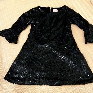 Zoe LTD brand, size 7, black sequin dress